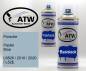 Preview: Porsche, Pastel Blue, L6826 / 2010 / 2020 / L52E: 400ml Sprühdose + 400ml Klarlack - Set, von ATW Autoteile West.